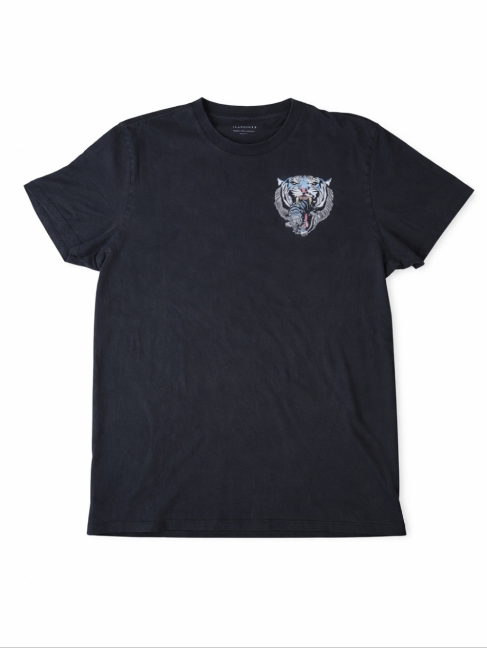 AllSaints Tiger Graphic Tee Black Short Sleeve Streetwear Y2K Size Medium - Picture 3 of 6